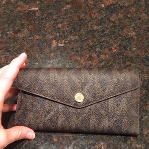 Michael Kors brown signature wallet